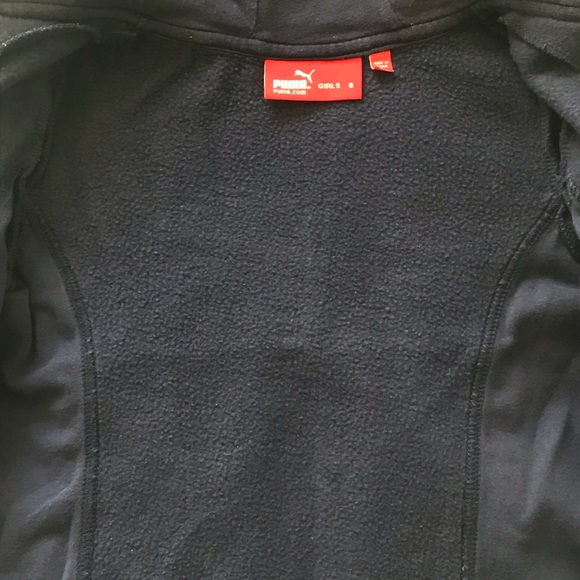 Girls Size 6 Navy Blue Puma Sweater - Picture 2 of 4